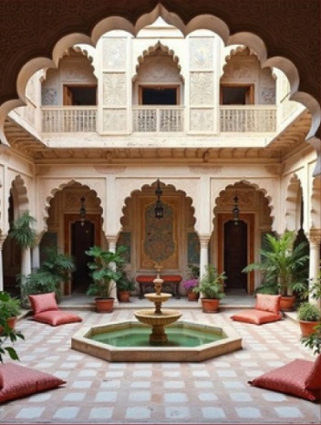 Rajasthan courtyard