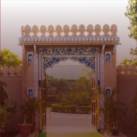 Aangan entrance