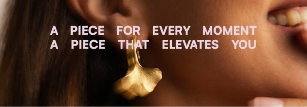 Nira jewellery worn close-up